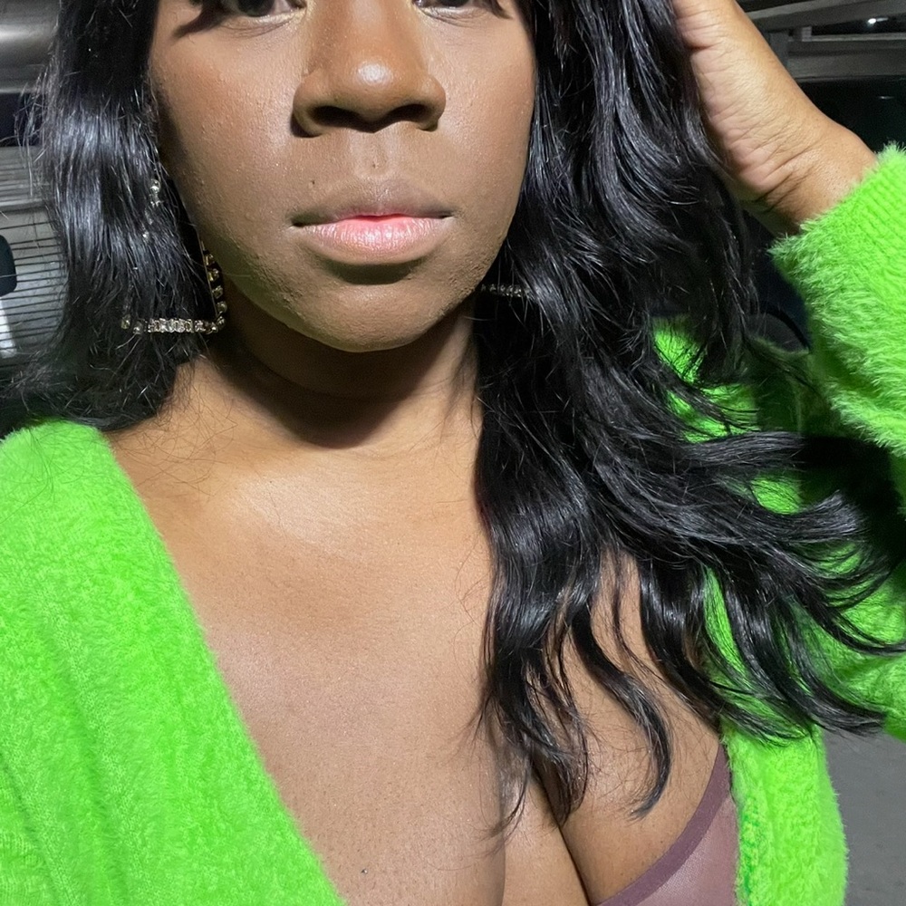 Savage X Fenty Vibrant Green Fuzzy Sweater
